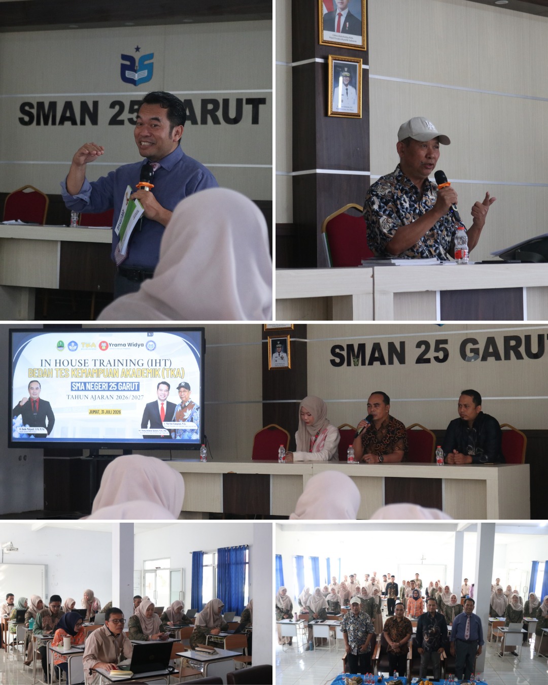 SMAN 25 Garut Gelar In House Training Bedah Tes Kemampuan Akademik Bersama Penerbit Yrama Widya