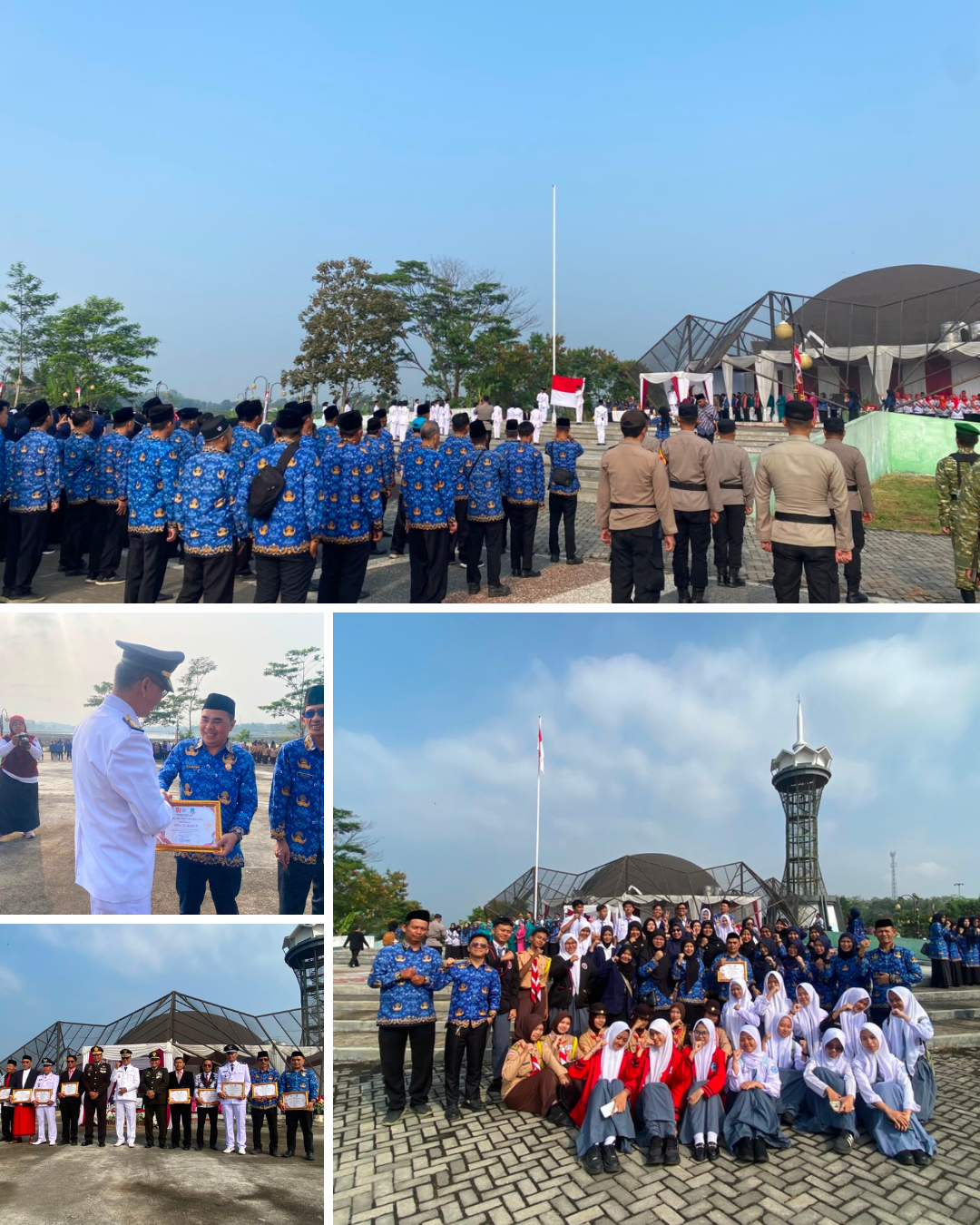 SMAN 25 Garut Ikuti Upacara Peringatan HUT ke-81 Kemerdekaan RI Tingkat Kecamatan Banyuresmi
