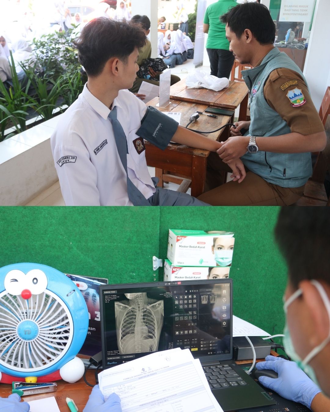 SMAN 25 Garut Gelar Skrining Kesehatan dan Rontgen Tuberkulosis Bersama UPT Puskesmas Bagendit